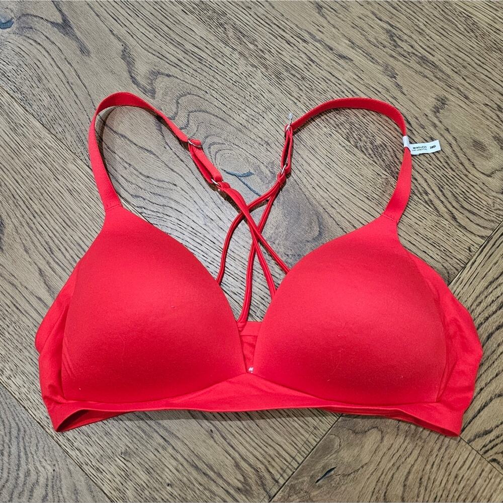 NWT Aerie Real Sunnie Red Wireless Bralette